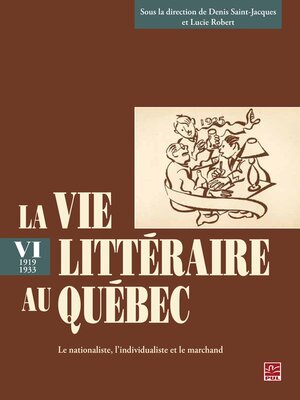 cover image of La vie littéraire au Québec (1919-1933) 6